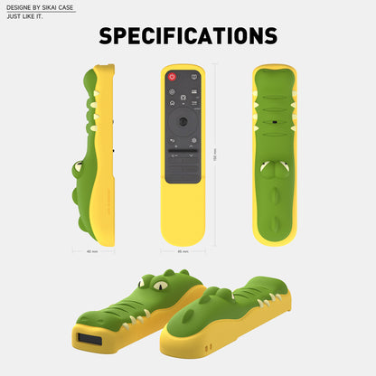 SikaiCase Crocodile Silicone Remote Cover for LG MR25GA Magic Remote (2025)