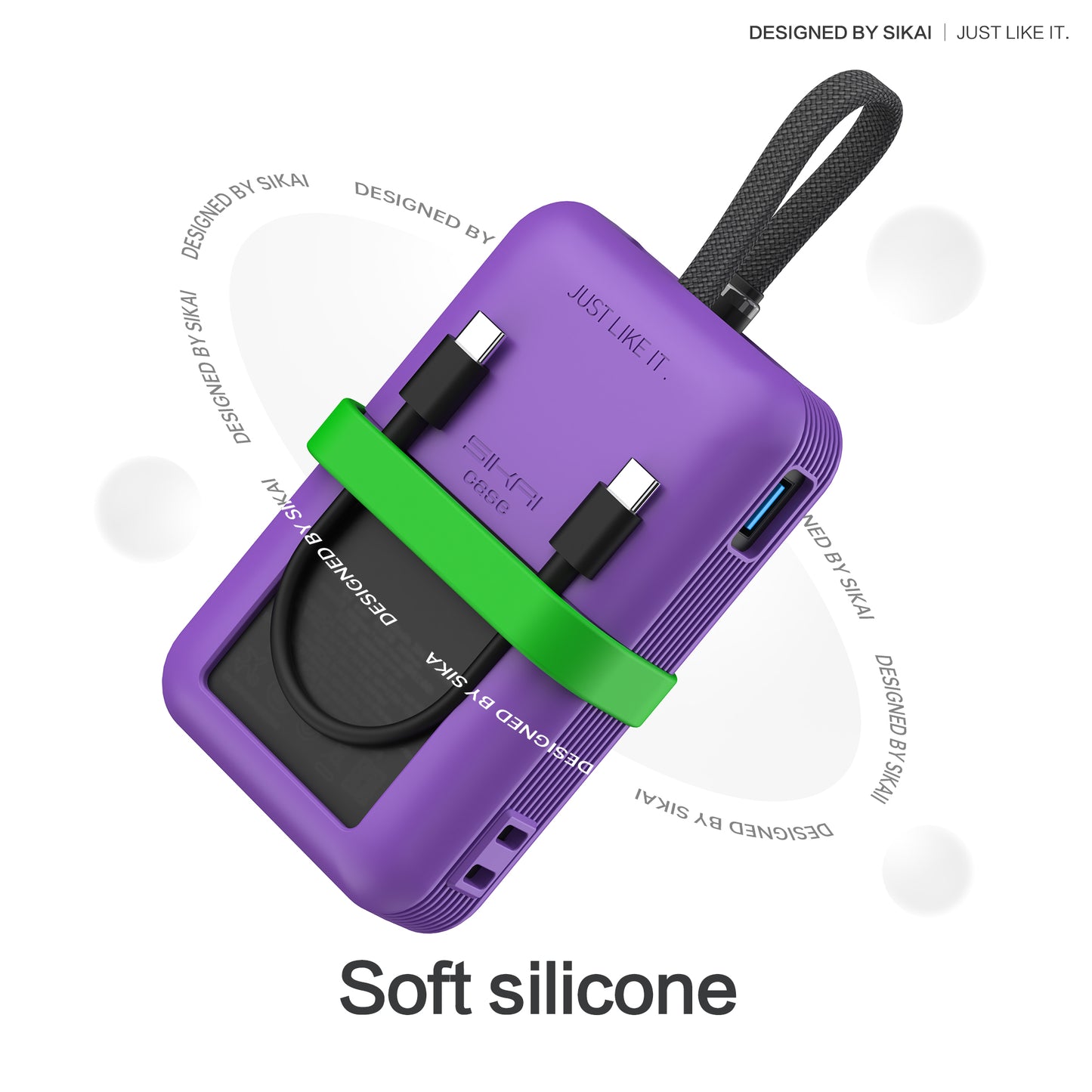 Silicone Case for Anker Zolo Power Bank (20K 45W/30W) A1681/A1681C/A1689