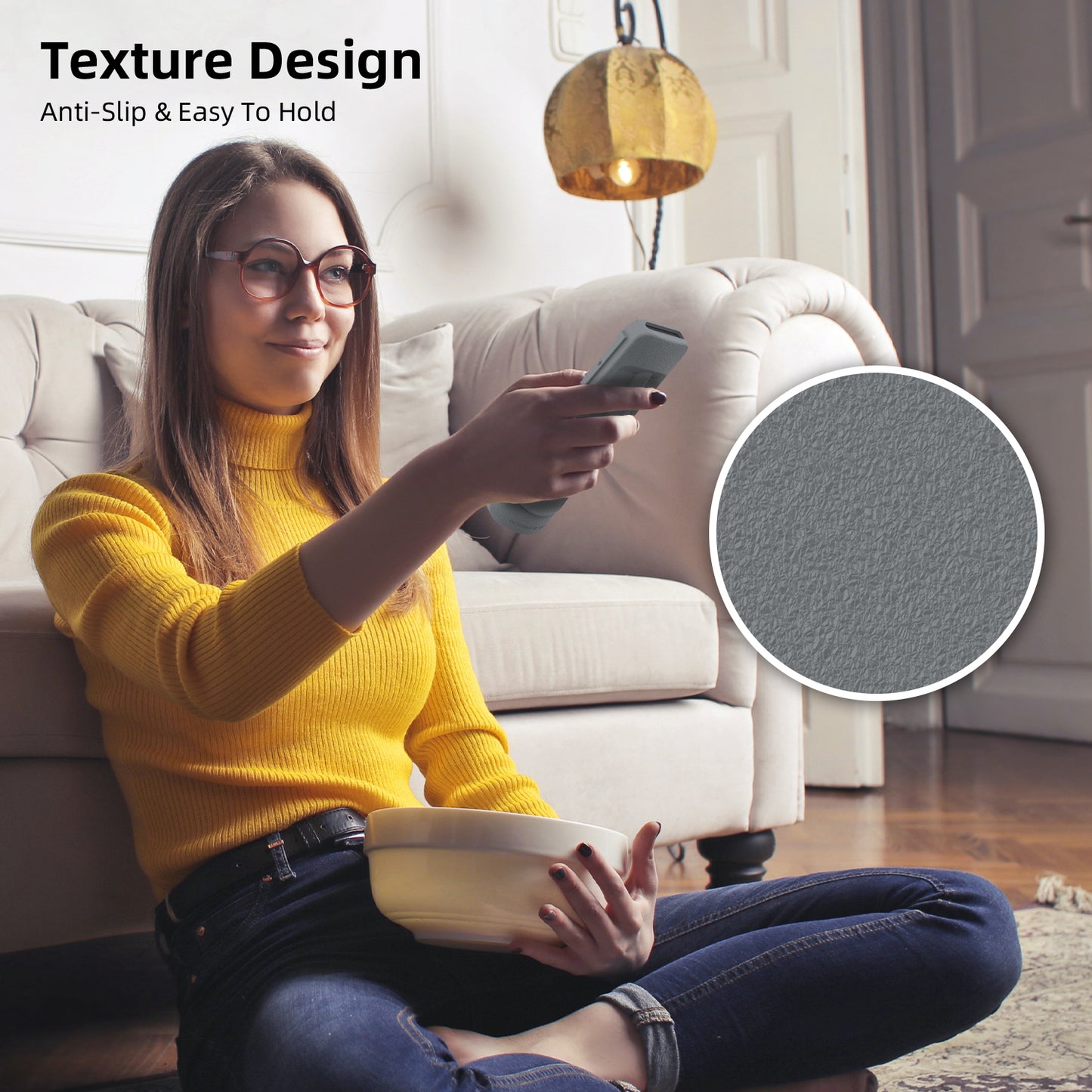 SikaiCase MOAI Statue Silicone Remote Cover for Apple TV Siri Remote