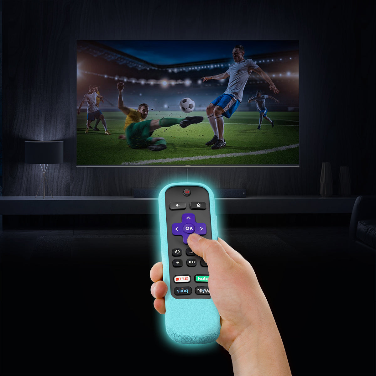 SikaiCase silicone remote cover for Roku RC580 Stick 4K Plus RCA1R RCAL7R - product image 5