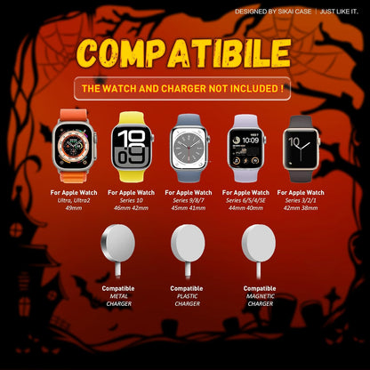 SikaiCase Cute Pumpkin Charger Stand Compatible with Apple Watch Series
