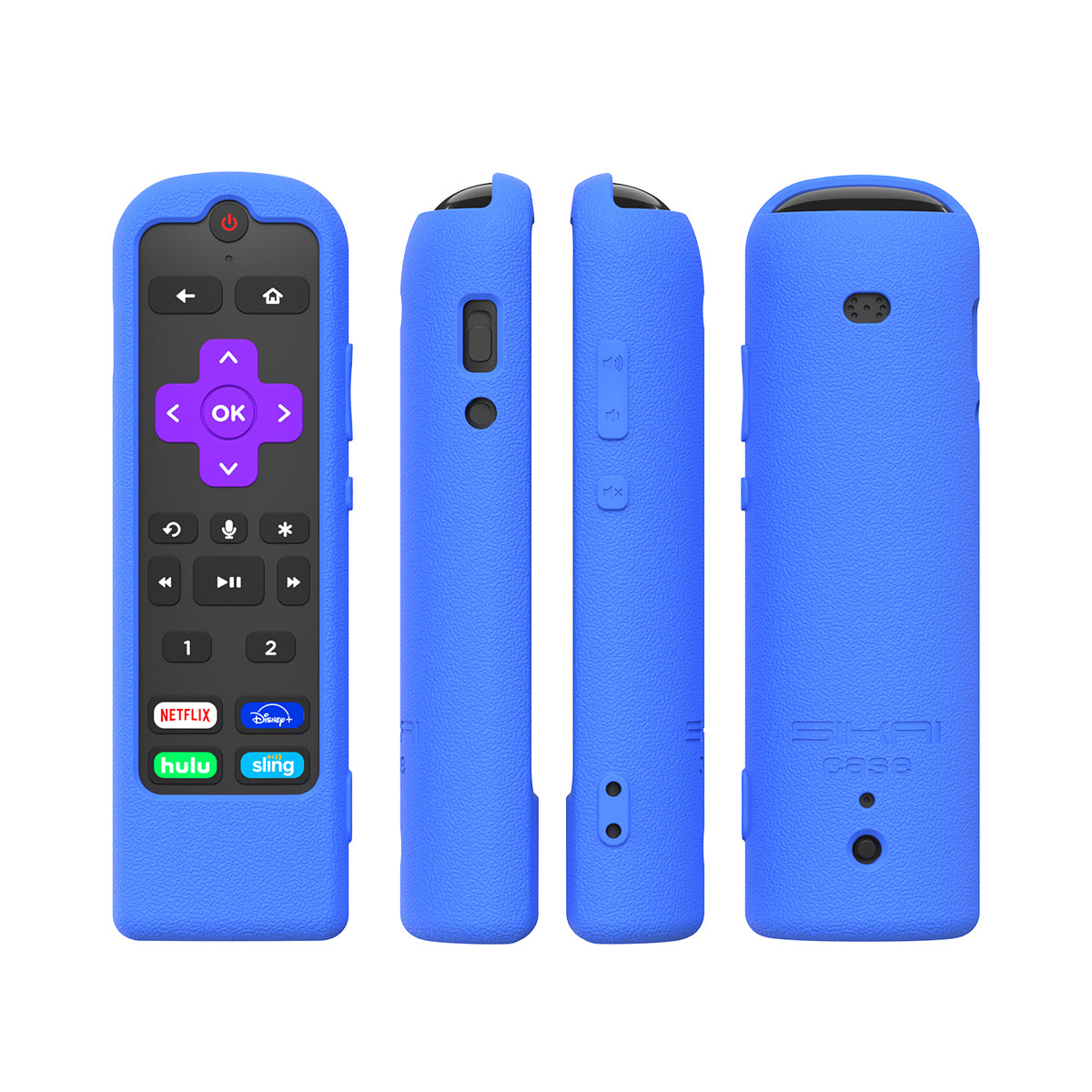SikaiCase Silicone Remote Cover for ROKU RCS01R Voice / TCL RC580 Remote Control