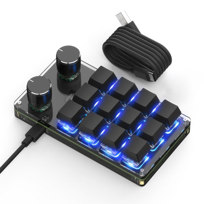 SikaiCase Custom Programmable Mechanical Mini Keyboard – 9 Keys + 2 or 3 Knobs