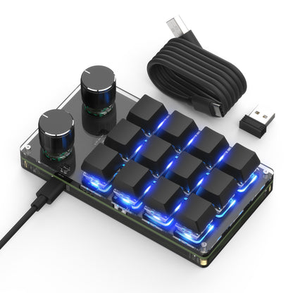SikaiCase Custom Programmable Mechanical Mini Keyboard – 9 Keys + 2 or 3 Knobs