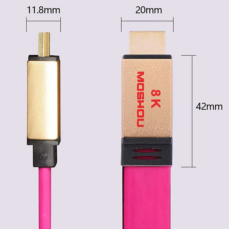 HDMI Cables UHD HDR 48Gbs 4K@60HZ 8K@120Hz Audio & Video Cables MOSHOU HDMI 2.1 Cord SIKAI CASE