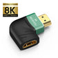 MOSHOU 8K HDMI 2.1 Cable Adapter Male to Female Cable Converter for HDTV PS5 Laptop 90 270 Degree Right Angle 4K HDMI Extender SIKAI CASE
