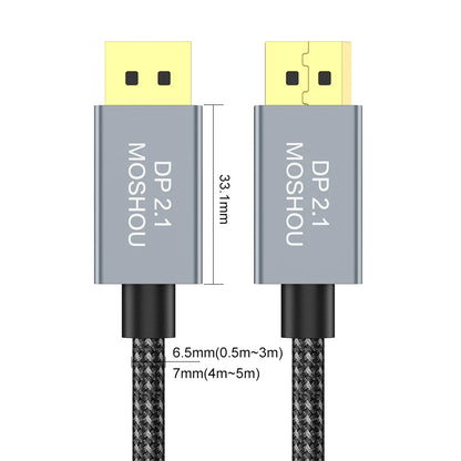 MOSHOU DisplayPort 2.1 Cord DP 2.1 Display Port 2.1 Cable 80Gbps 16K@60Hz 8K@60Hz FreeSync G-Sync HDR10 for Gaming Monitor SIKAI CASE