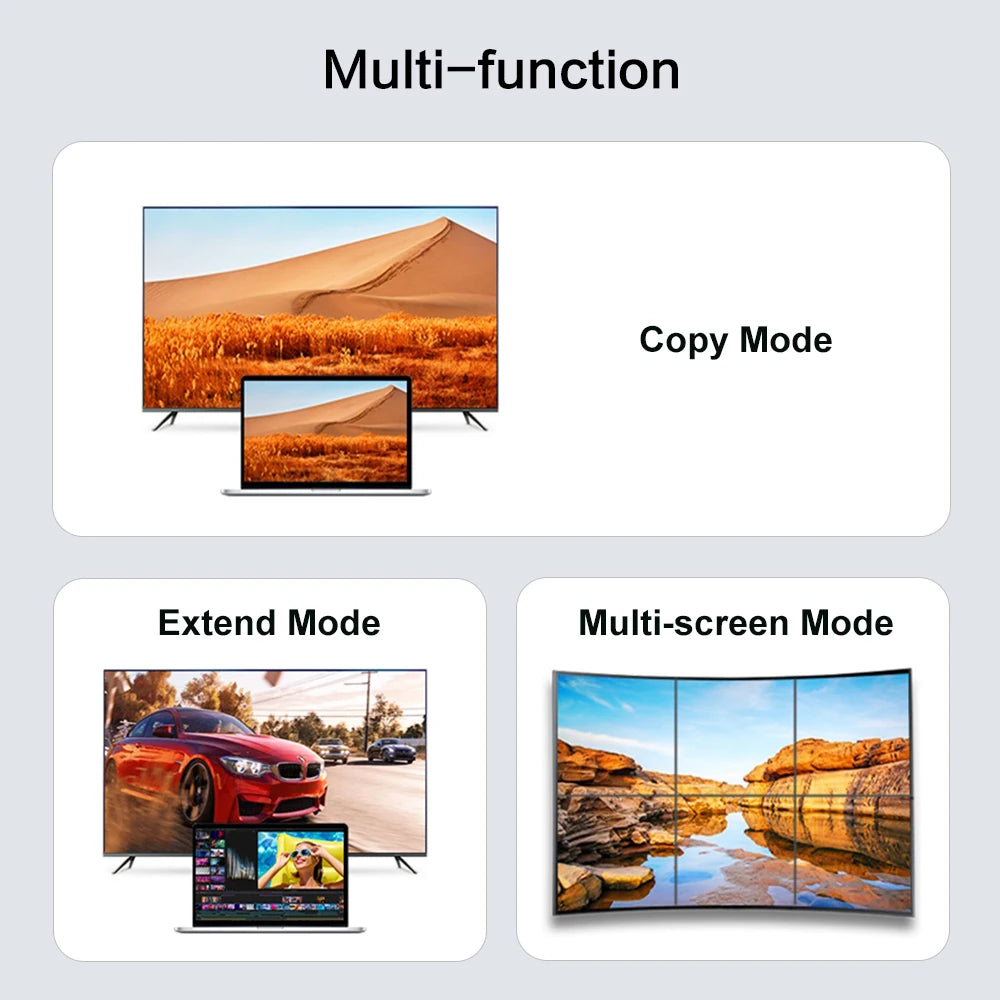 MOSHOU Displayport 2.0 Mini DP to DP Adapter Display Port to Display Port Male to Female Extender 8K@60Hz 4K@144Hz Conventor SIKAI CASE