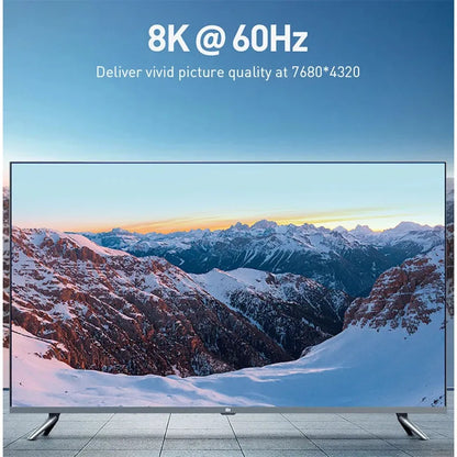 MOSHOU HDMI 2.1 Cable 48Gbps 8K@60Hz 4K@120Hz Ultra High Speed HDMI Cord HDCP 2.2 & 2.3 HDR 10 eARC for Dolby Vision Atmos SIKAI CASE