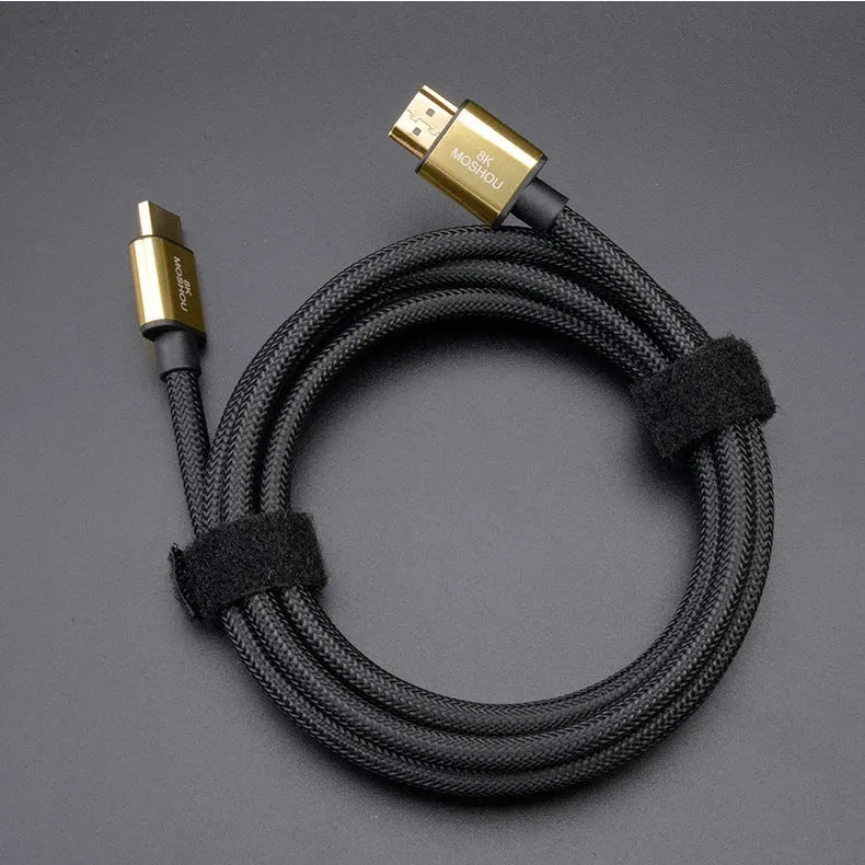 MOSHOU HDMI 2.1 Cable 8K 60Hz 4K 120Hz 48Gbps HDMI Splitter Cables eARC HDR10+ Video Cable HDMI2.1 Cable for TV box PS5 SIKAI CASE