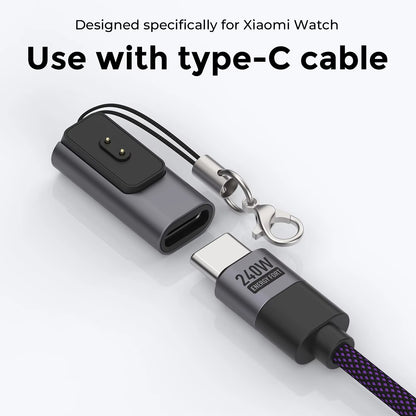 Watch Charger Adapter USB-C Charging Connector Type C Fast Charging Cable for Xiaomi Xiaomi Band 10/9/8 Redmi Watch 5/4