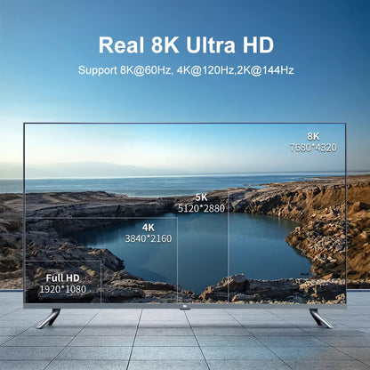 MOSHOU HDMI 2.1 Optical Fiber Cable 8K@60Hz 4K@120Hz 48Gbps HDR ARC HDCP 2.2 For Amplifier TV PS4 PS5 Xbox RTX3070 RTX4090