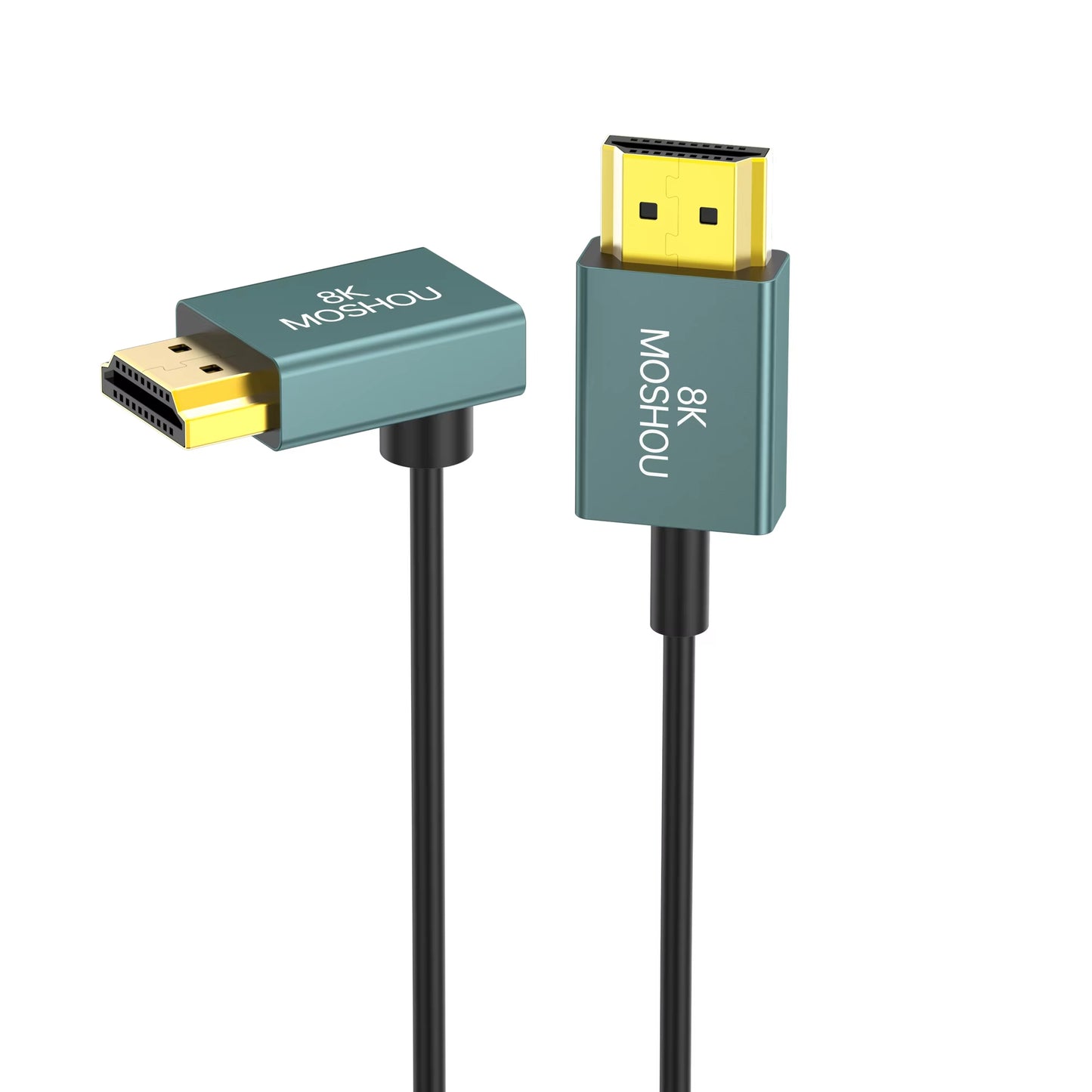 MOSHOU Slim & Flexible Soft 8K 4K HDMI to HDMI Cable 4K@120Hz 8K@60Hz 48Gbps Ultra Thin HDMI 2.1 Cable for Monitor HDTV Camera