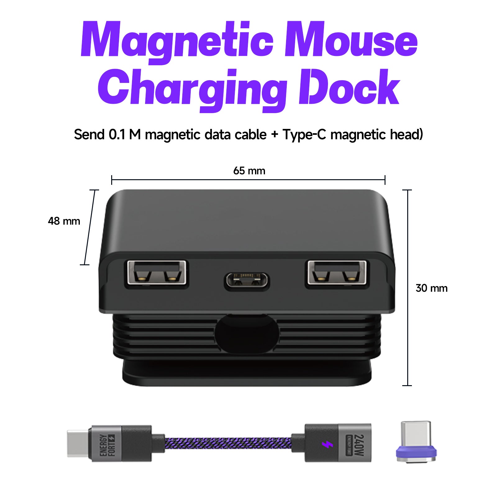 Mouse Magnetic Charging Dock for Logitech for Logitech G PRO X SUPERLIGHT 2 GPW 1/2/3 G903/G703 MX Master 3S VGN F1 Dock Station SIKAI CASE