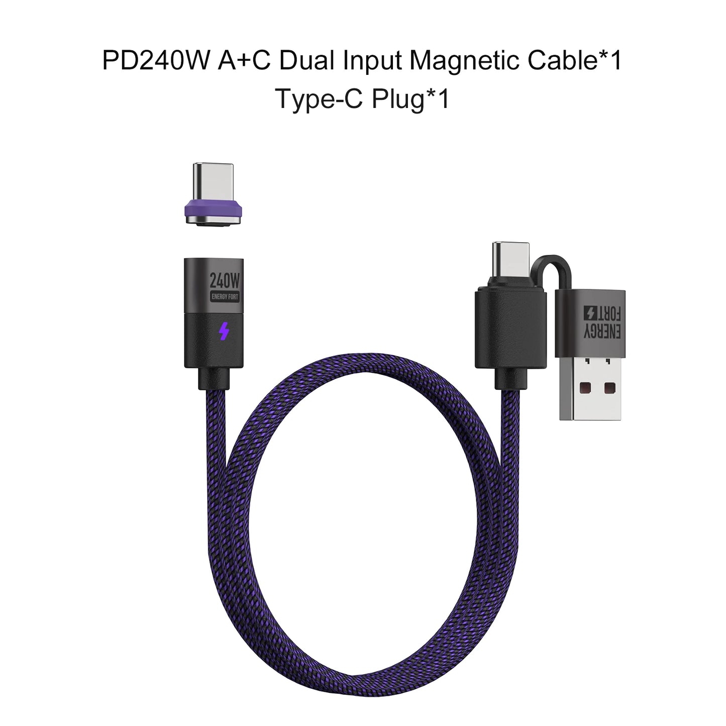 240W USB-C to Type-C Cable - 5A Fast Charging Data Cable for iPhone 15/14, Huawei, Samsung S24