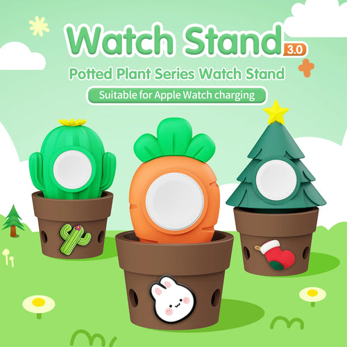 SIKAI Plant Potted Charging Stand Dock for Apple Watch 9 8 SE 8 7 6 5 4 2 iWatch Station Holder Smart Accessories SIKAI CASE