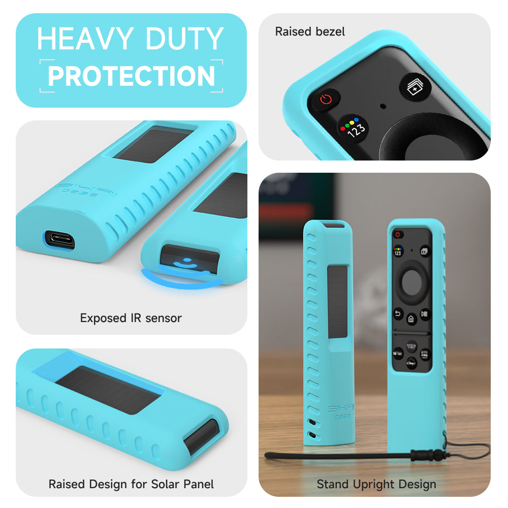 SIKAI Silicone Cover for Samsung BN59-01432A Original Voice Smart TV Remote Control Case for 2023 Solar Charging TM2360E TM2361E SIKAI CASE