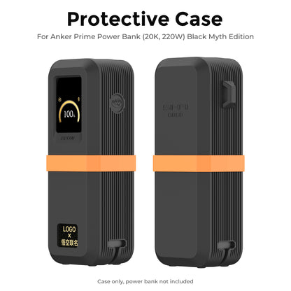 Silicone Case for Anker Prime PowerBank(20K,220W) Protective Cover with Precise Cutouts, Shockproof Scratch-Resistant Dust-Proof for Daily Use & Travel & Flight