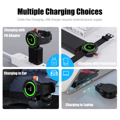 Magnetic Wireless Charging Cable Cord Portable USB Travel Cordless Wireless Charger for amsung Galaxy Watch 6 Classic5 Pro Watch