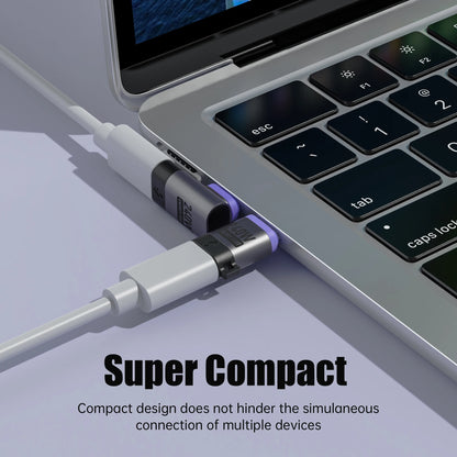 PD 240W Type-C Magnetic Adapter PD3.0 Fast Charging Right Angle USB C Connector Extender for iPhone 16 Macbookair Samsung