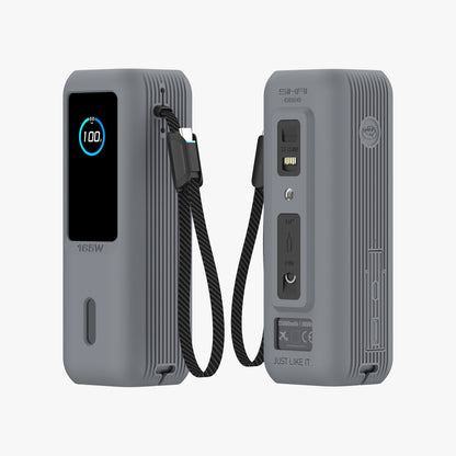 SikaiCase silicone case for Anker Laptop Power Bank (25K, 165W) A1695 in black grey and purple