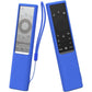 Silicone Samsung Remote Cover Compatible with 2017-2023 Samsung SolarCell TV Remote TM2240A(2023) TM2180E TM2280E(2022) Samsung Smart Remote Case Shockproof Anit-Lost with Lanyard(Glow in Dark Blue) SIKAI CASE