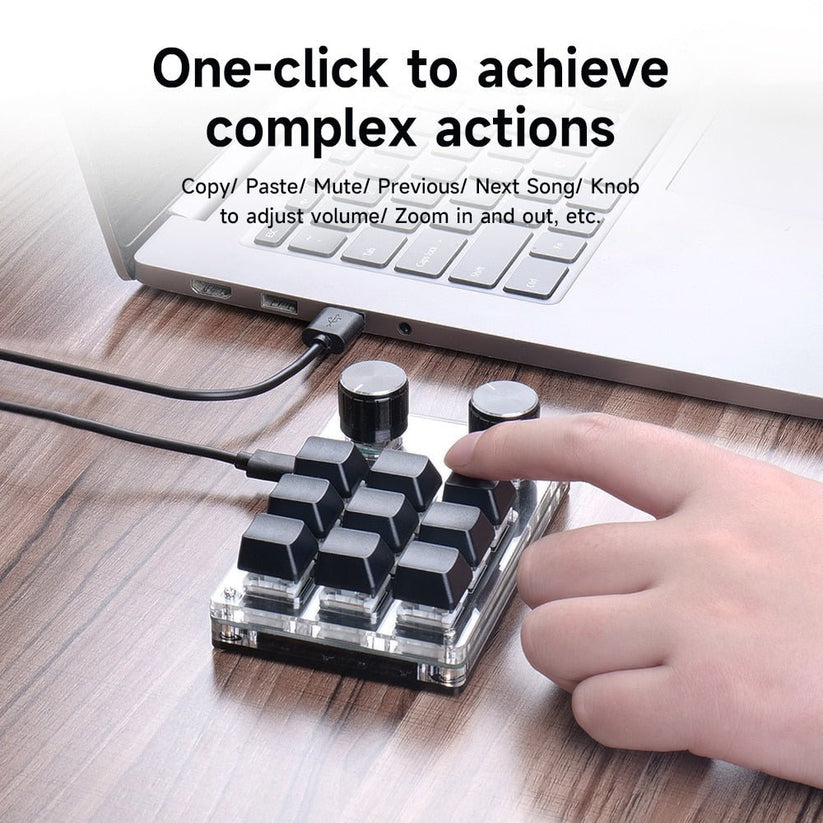 Programmable Button Keyboard All Models - USB Custom Keyboard with Volume Button, Macro Programming ...