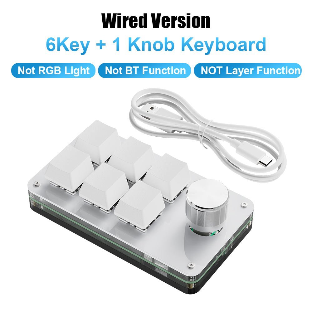 All Models - USB Custom Keyboard with Volume Button, Macro Programming, Red Switches, Bluetooth, - SIKAI CASE