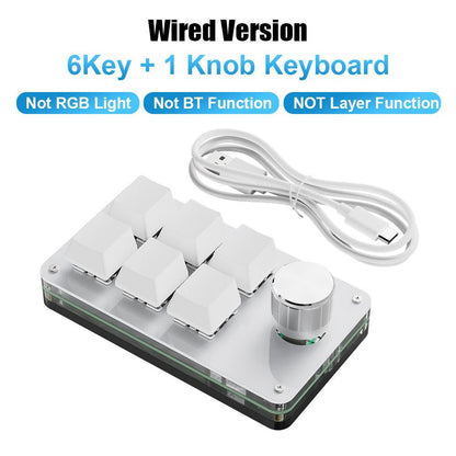 All Models - USB Custom Keyboard with Volume Button, Macro Programming, Red Switches, Bluetooth, - SIKAI CASE