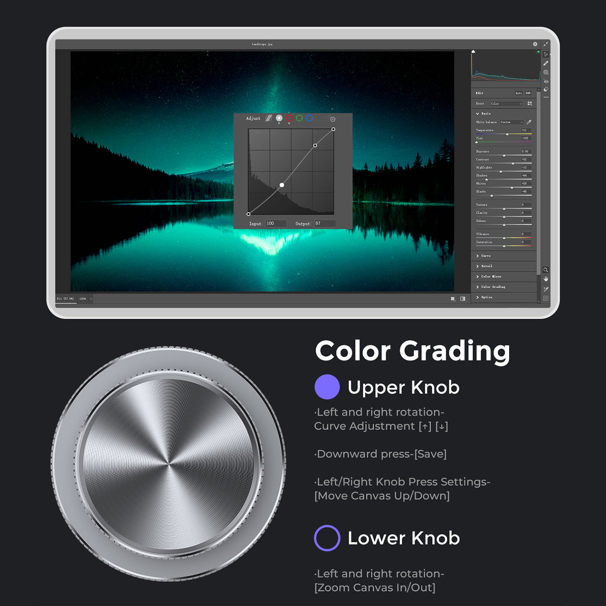 Programmable rotary knob keyboard product detail image