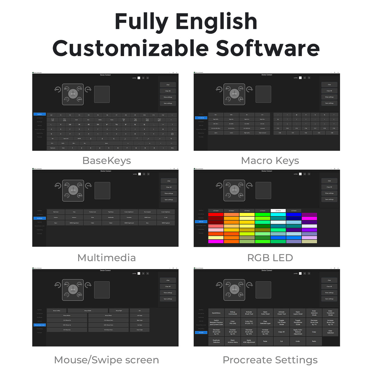 Programmable knob keyboard control example
