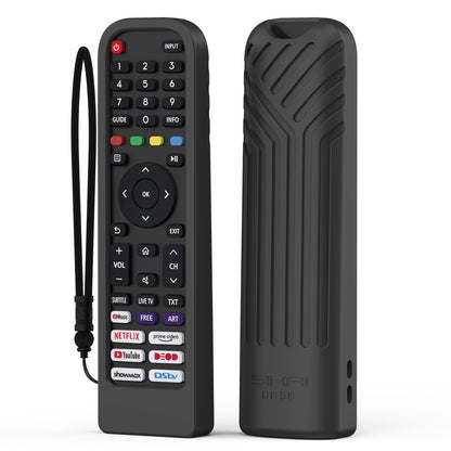 Black SikaiCase silicone remote cover for Hisense EN2P30H compatible remote