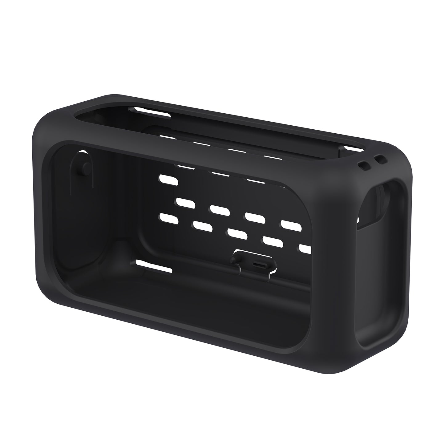 Black SikaiCase silicone case for JBL BandBox Solo on white background