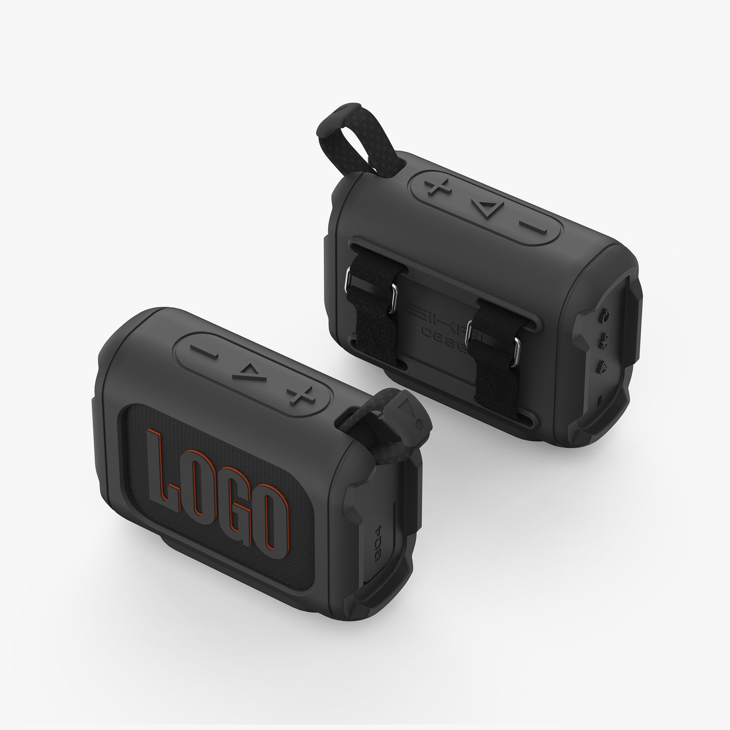 Black SikaiCase silicone case fitted on JBL Go 4 portable speaker