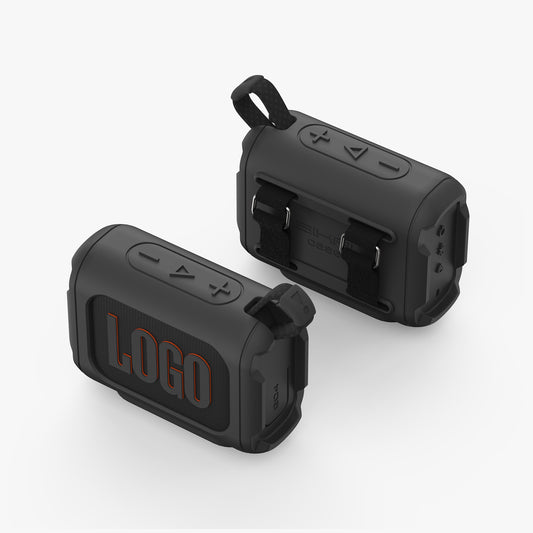 Black SikaiCase silicone case fitted on JBL Go 4 portable speaker