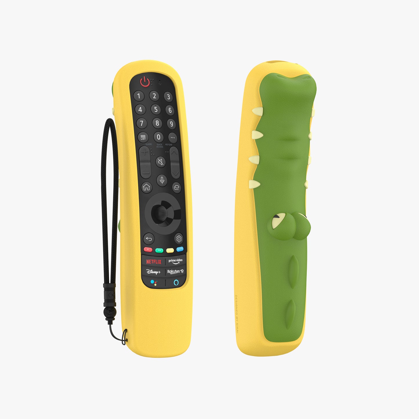 SikaiCase Crocodile Silicone Remote Cover for LG Magic Remote MR21 / MR22 / MR23 / MR24