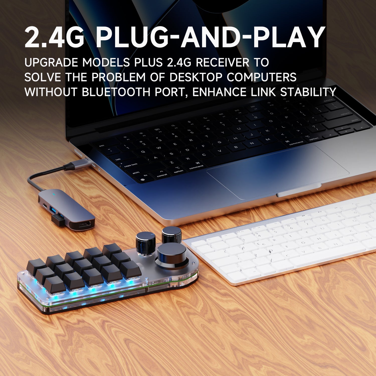 15-Key 3-Knob Programmable Mini Keyboard | SikaiCase – SIKAI CASE
