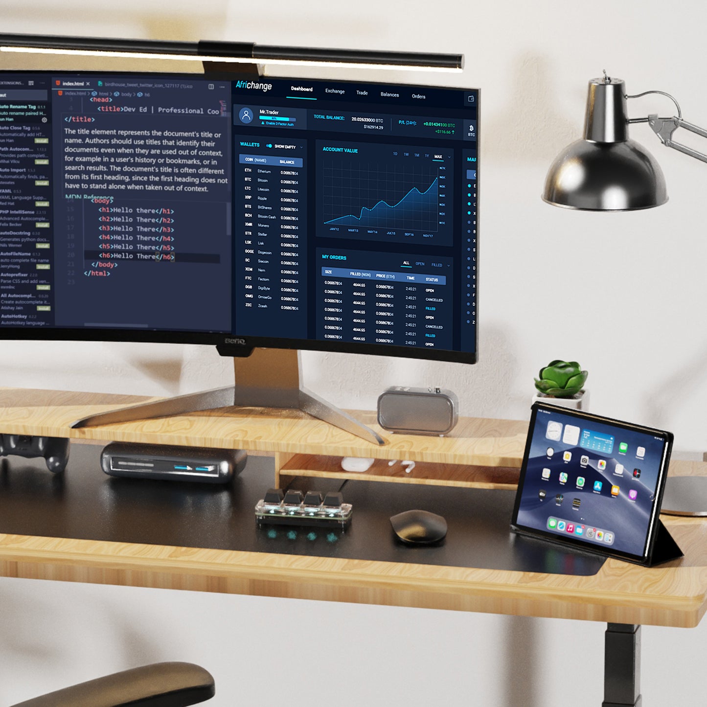 Programmable modes for 4-key wired mini keyboard shortcuts