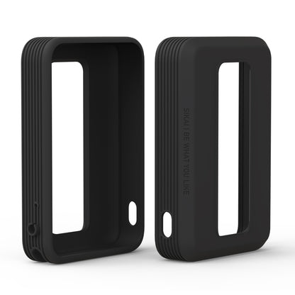 Front and back view of black silicone case for Anker A1685