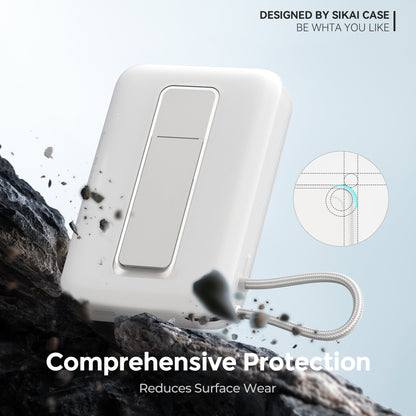 Transparent silicone protective case for Anker A1685 with raised corner protection