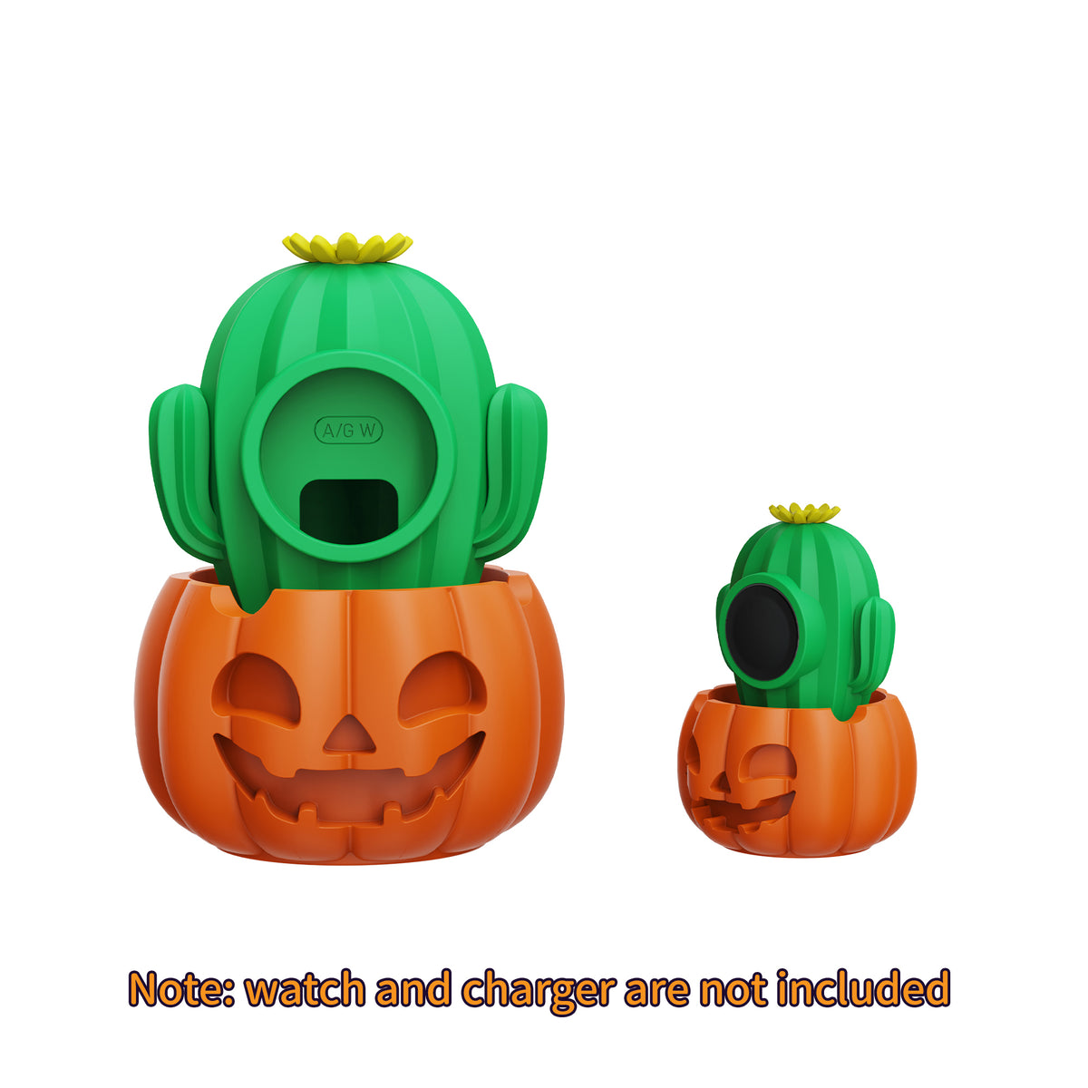 Pumpkin and cactus charger stand for Samsung Galaxy Watch
