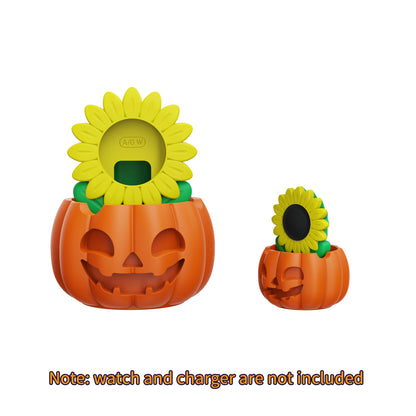 Pumpkin and sunflower charger stand for Samsung Galaxy Watch