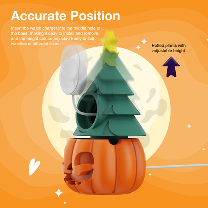 Charging puck position inside pumpkin Samsung Galaxy Watch stand
