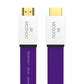 Purple Flat Cable 8K HDMI-compatible 2.1 Cables HDCP2.2 ARC 1m 2m 3m 4m Video Cord