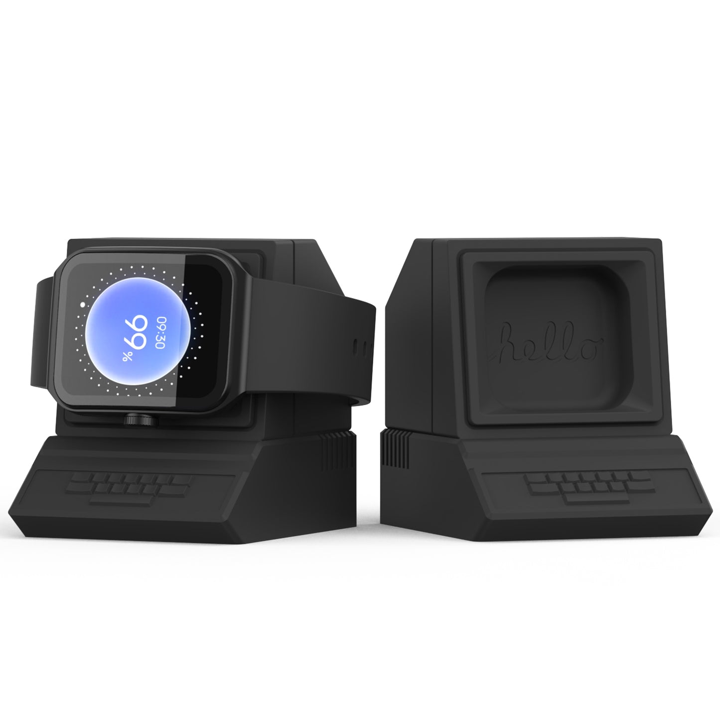 Charging Dock Station for OPPO Watch 3 Pro Smart Watch Charger Stand Holder Retro Computer Pattern Bracket for OPPO Watch 3