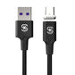 SIKAI 1 meter 3ft 5A Fast Charging 3IN1 Magnetic USB Cables for iphone 15 15Pro Max, Samsung S23 Ultra, Xiaomi 14Pro 13