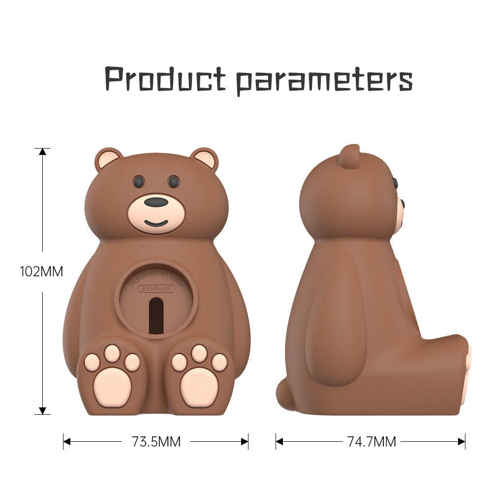 SIKAI Tiny Bear Silicone Watch Stand Station for Apple watch Series 7 6 5 4 3 2 1