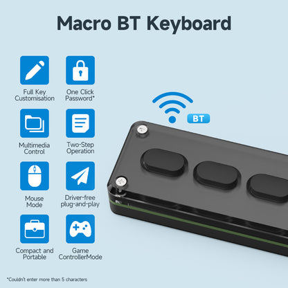 Programming Macro Custom Knob Keyboard RGB 5 Silicone Key Copy Paste Mini Button Photoshop Gaming Keypad Mechanical Hotswap Macropad