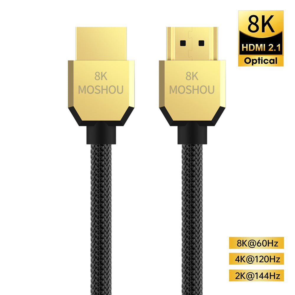 8K 60Hz 4K 120Hz HDMI 2.1 Cables 48Gbps ARC HDR HiFi Video Cord