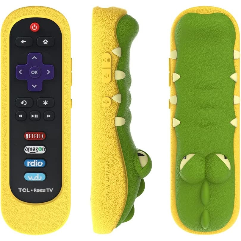 SIKAI Silicone Shockproof Cover for TCL Roku RC280 Remote - Compatible with Roku 3600R, Skin-Friendly, Anti-Lost